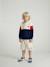 Bermuda sport jongen ecru+middenblauw - vertbaudet enfant 
