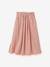 Jupe longue gaze de coton bio rose pâle - vertbaudet enfant 