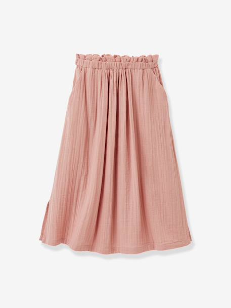 Fille-Jupe longue gaze de coton bio