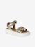 Sandales enfant fille cuir scratch or - vertbaudet enfant 
