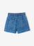 Denim short voor meisjes met motieven grijs+lichtblauw - vertbaudet enfant 