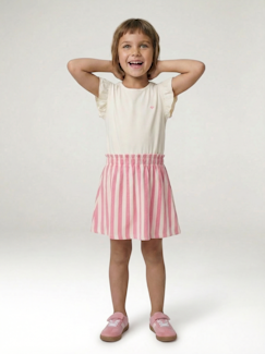 -Robe fille effet 2 en 1 