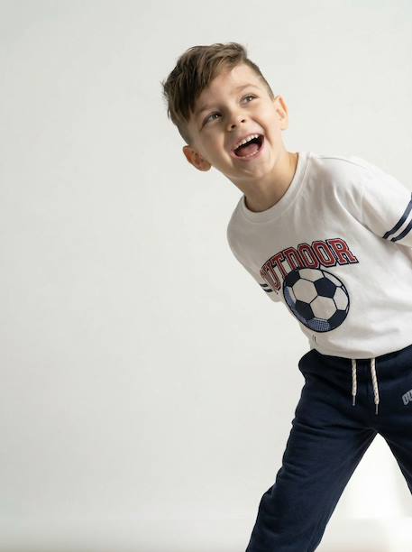 T-shirt manches courtes sport blanc - vertbaudet enfant 