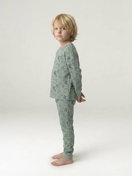 Pyjama garçon jungle vert sauge - vertbaudet enfant 