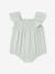 Combinaison bébé fille coton bio moutarde+vert d'eau - vertbaudet enfant 