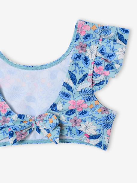 Maillot de bain 2 pièces fille vert d'eau - vertbaudet enfant 