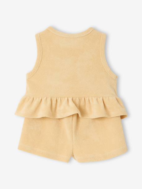 Ensemble top short jaune pâle - vertbaudet enfant 