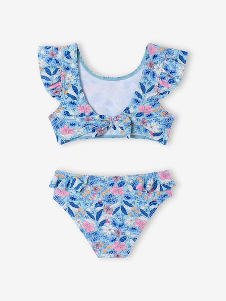 Maillot de bain 2 pièces fille vert d'eau - vertbaudet enfant 