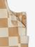 Salopette courte bébé molleton imprimé carreaux beige - vertbaudet enfant 