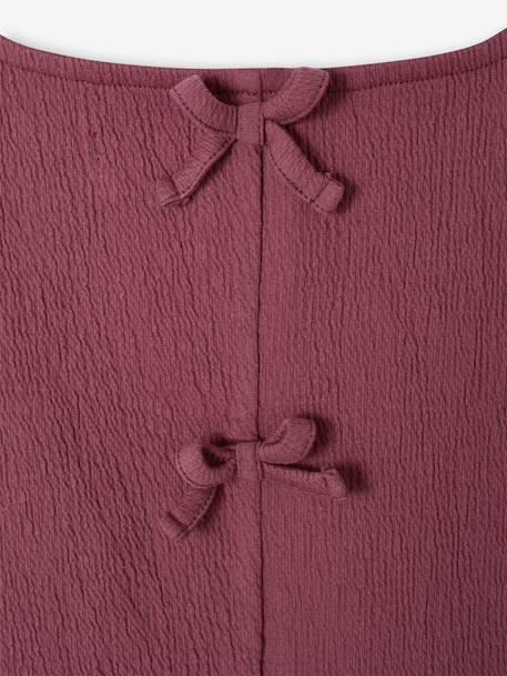 Débardeur fille sans manche volants terracotta - vertbaudet enfant 