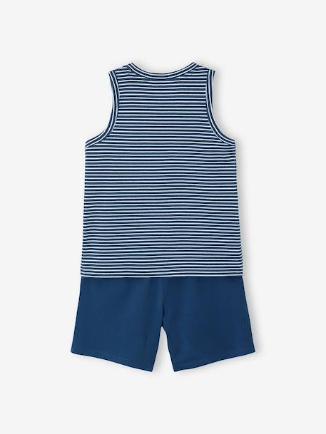 Lot 2 pyjashort garçon bleu - vertbaudet enfant 
