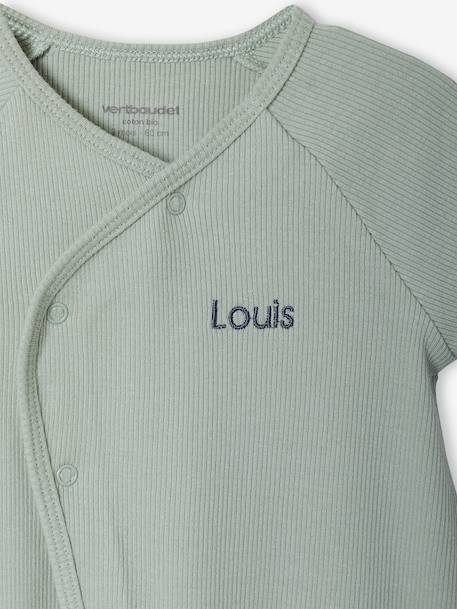Lot 2 combishorts bébé personnalisable vert sauge - vertbaudet enfant 