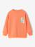 Sweater met ronde hals en lange mouwen blauwgroen+lichtgeel+mango - vertbaudet enfant 
