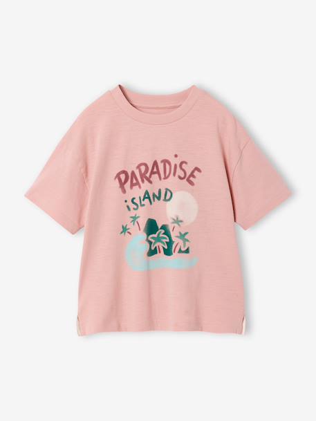 T-shirt manches courtes vieux rose - vertbaudet enfant 