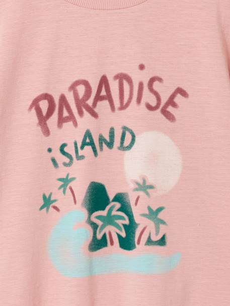 T-shirt met korte mouwen oudroze - vertbaudet enfant 