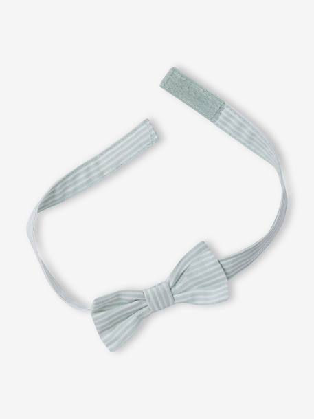 Babyset overhemd, gilet en vlinderdas saliegroen - vertbaudet enfant 