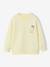 Sweater met ronde hals en lange mouwen blauwgroen+lichtgeel+mango - vertbaudet enfant 