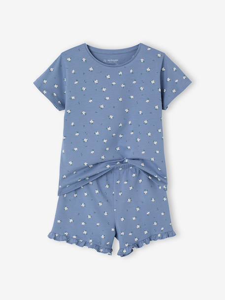 Set van 2 katoenen pyjamashorty's blauw - vertbaudet enfant 