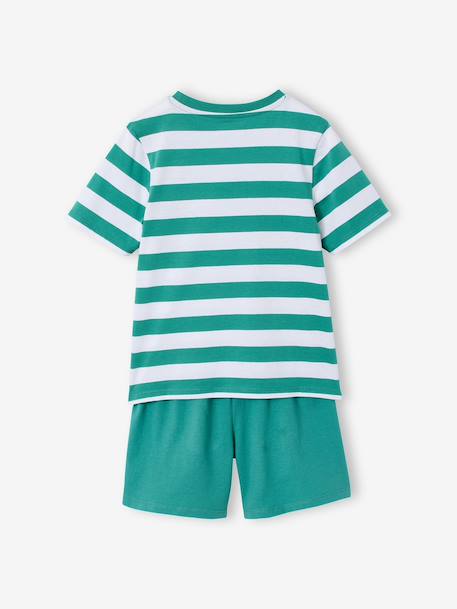 Set van 2 pyjamashorts met strepen blauw - vertbaudet enfant 
