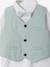 Babyset overhemd, gilet en vlinderdas saliegroen - vertbaudet enfant 