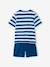 Set van 2 pyjamashorts met strepen blauw - vertbaudet enfant 