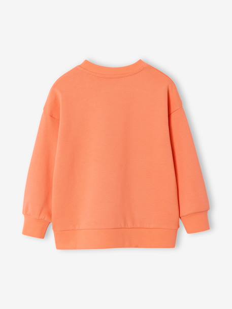 Sweat col rond manches longues jaune pâle+mangue+vert d'eau - vertbaudet enfant 
