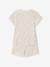 Lot de 2 pyjashort fleurs côtelés écru - vertbaudet enfant 