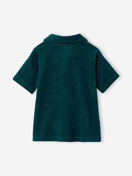 Polo garçon manches courtes vert sapin - vertbaudet enfant 