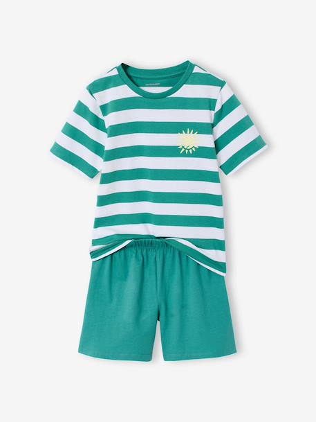 Lot 2 pyjashorts à rayures bleu - vertbaudet enfant 