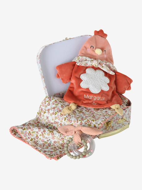 Valisette doudou personnalisable cocotte orange - vertbaudet enfant 