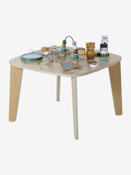 Table d'activités en bois FSC® bois+écru - vertbaudet enfant 