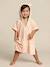 Poncho de bain bébé Animaux, avec coton recyclé blanc imprimé+rayé bleu - vertbaudet enfant 