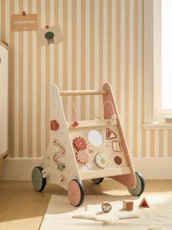 -Chariot de marche avec freins en bois FSC®100%