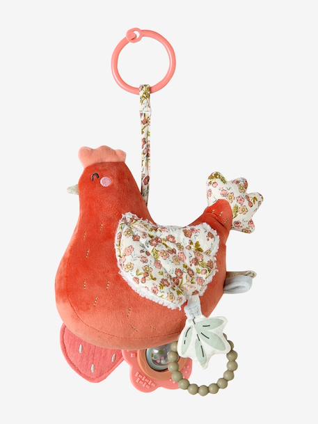 Peluche à suspendre poule orange - vertbaudet enfant 
