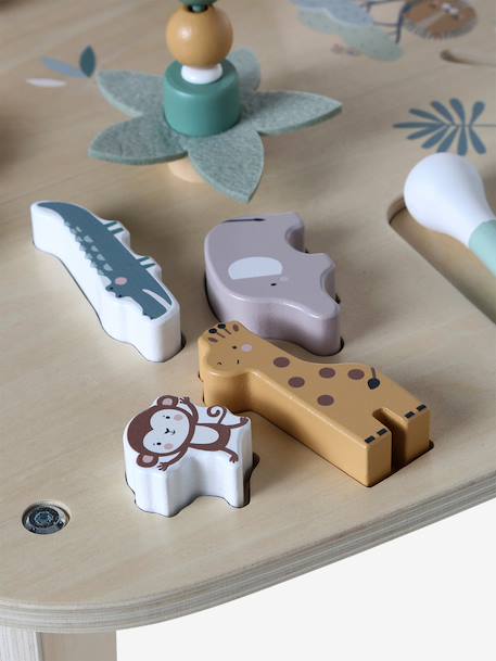Table d'activités en bois FSC® bois+écru - vertbaudet enfant 