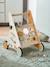 Loopwagen met remmen GREEN FOREST van FSC®-hout geel+rood - vertbaudet enfant 