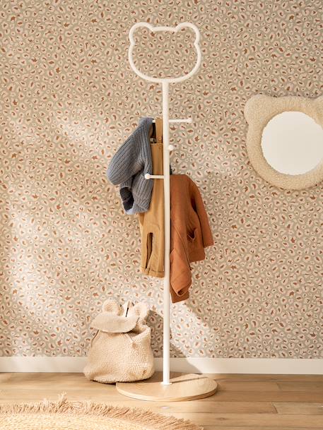 Porte-manteau enfant métal Ourson blanc - vertbaudet enfant 