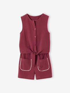 -Set met short en top meisjes van katoengaas