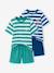 Lot 2 pyjashorts à rayures bleu - vertbaudet enfant 