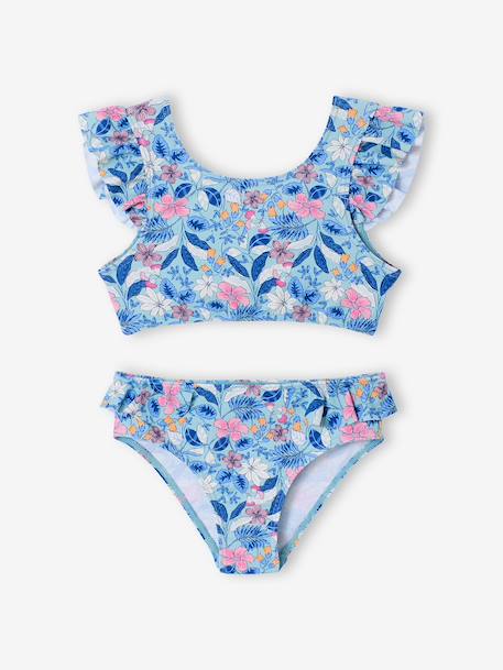 Maillot de bain 2 pièces fille vert d'eau - vertbaudet enfant 