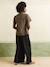 Pantalon fluide et large de grossesse bleu jean+noir+olive - vertbaudet enfant 