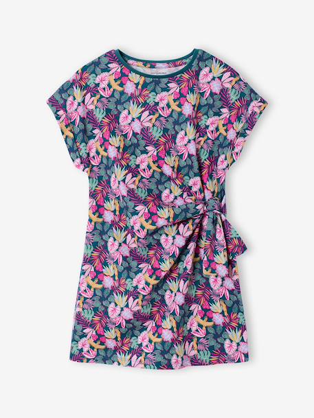 Fille-Robe jersey imprimée