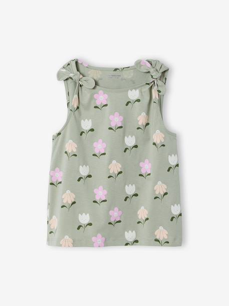 Fille-T-shirt, sous-pull-T-shirt sans manches