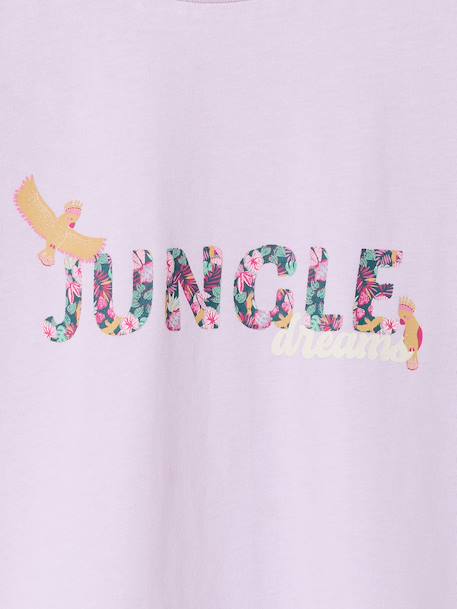 T-shirt manches courtes fille lilas - vertbaudet enfant 