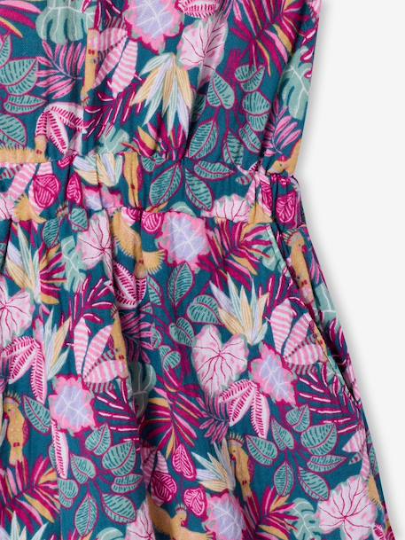 Combishort fille en gaze de coton vert - vertbaudet enfant 