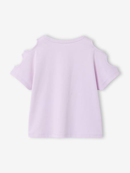 T-shirt manches courtes fille lilas - vertbaudet enfant 