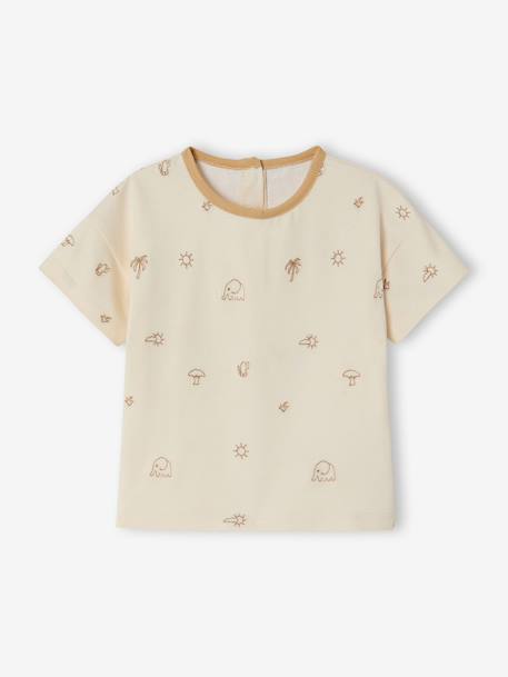 Bébé-T-shirt bébé garçon brodé coton bio