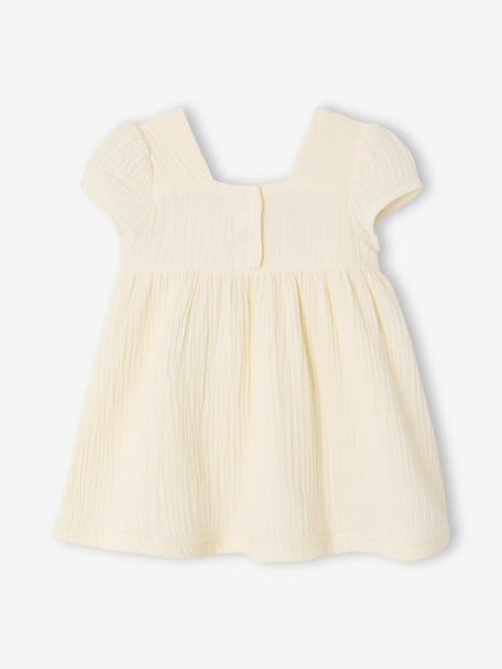 Robe bébé fille crochet cœurs écru - vertbaudet enfant 