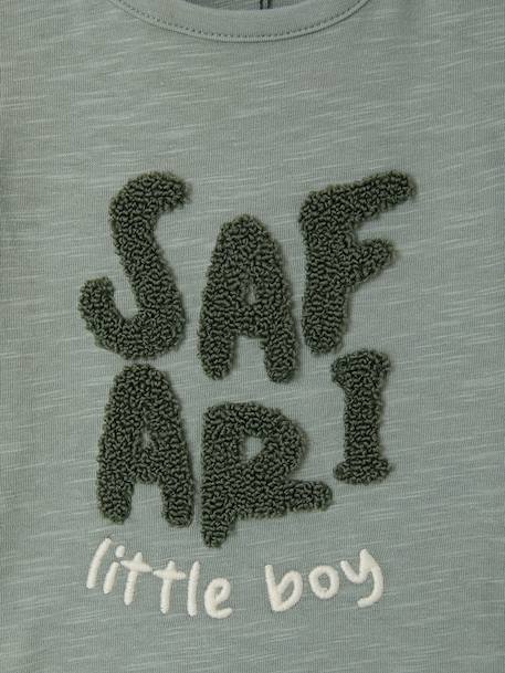 T-shirt met korte mouwen voor babyjongens saliegroen - vertbaudet enfant 