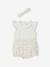 Set voor baby's met romper short en hoofdband ecru - vertbaudet enfant 